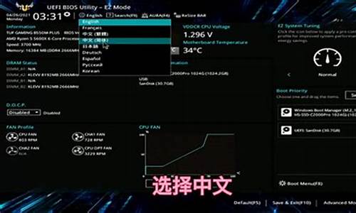 天选2bios怎么设置中文_华硕天选2bios怎么设置中文